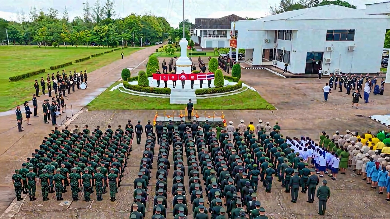 มณฑลทหารบก 210 นครพนมจัดรำลึกธงชาติ 108 ปี เสริมรักชาติ